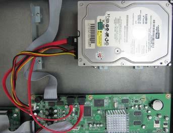 to the SATA port on the HDD.