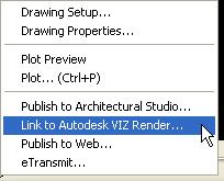 Starting VIZ Render You start VIZ Render from within Autodesk Architectural Desktop by choosing it from the Open Drawing menu in the lower left corner of any Architectural Desktop drawing.
