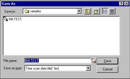 6.4.7 SAVE A SPECTRUM Step: 1. On the File menu, click Save, or click button on the toolbar. The interface will be changed as the following. 2.