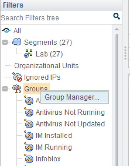 All assets created using Outbound API from Infoblox NIOS can be simply managed by grouping them in a group. Policy groups should be created prior to creating the policy.