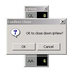 Using ipview 21 Figure 18: Confirm Close Dialog Box Click OK to close ipview SoftBoard, or