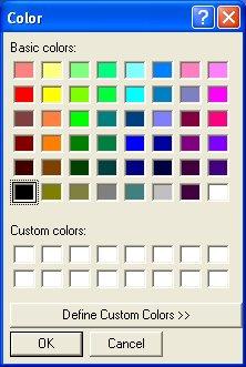 26 Configuring ipview Figure 22: Color Palette Window To specify the colour used for the Maximum portion of the trend graph, click the Change button beside the Maximum Colour option.
