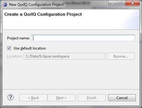 Create a new QorIQ Configu
