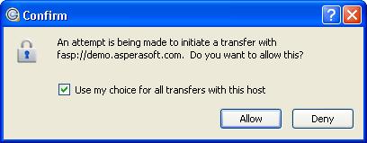 Once you confirm that the configuration settings are correct and that Aspera Connect is working properly, you can begin transferring with your organization's