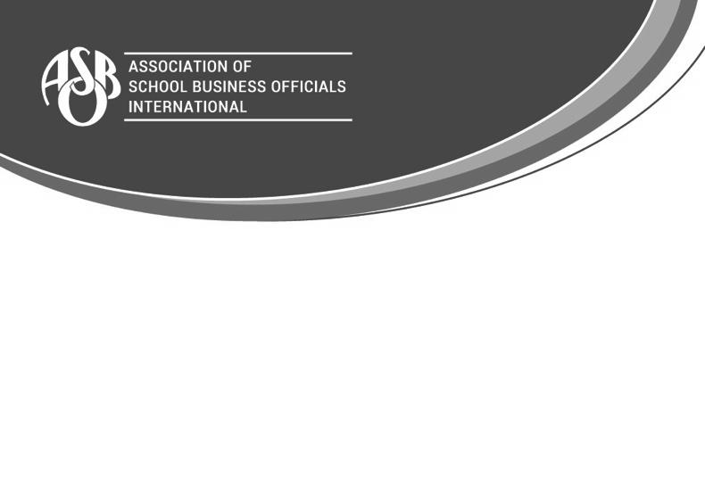 SFO Certification Program Copyright 2015 ASBO International ASBO International s