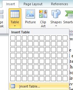 Create a Table Inserting Table 1.