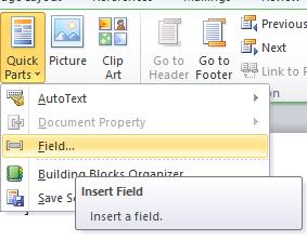 Header & Footer To insert a File