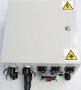 fiber and power connectivity - IP65 rated metal or plastic box - Weight 2 : 4.2 Kg (Plastic) or 7.