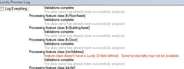 The Lucity Manager tlbar in ArcMap prvides an Alias Imprt tl that facilitates the prcess f assigning alias names t Lucity linked feature classes.