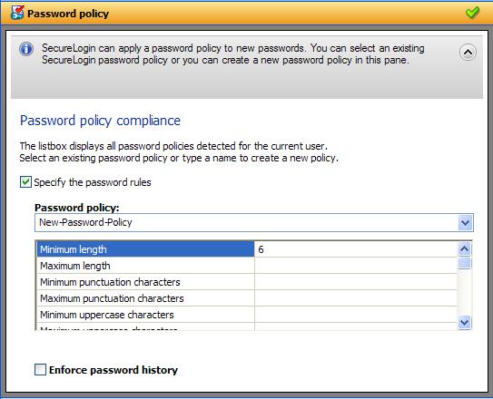 14 Navigate to the Submit options menu. Specify how the change password screen is submitted.