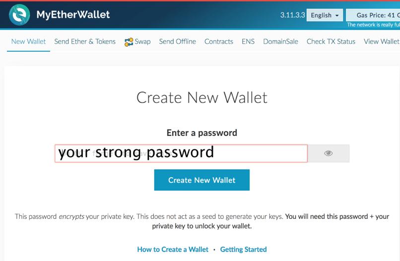 If you already have ETH wallet, skip this step. Detailed instruction for MyEtherWallet: 1. 2. Go to https://www.myetherwallet.com, using any browser.