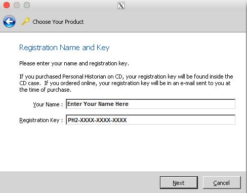 Enter your name and key to unlock all the program s features. 3.