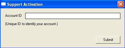 Provide the required Account ID in the Account ID field, a new account will be created and the License Serial Number provided in the Activation Form will be included in the new Account ID.