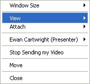 Video Conferencing End User Control View Some features may not be available due
