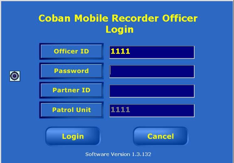 Switch Officer 1. Tap MENU on the right side of the screen. 2. The Officer Login screen will appear. Note: Tap the field titles, ie.