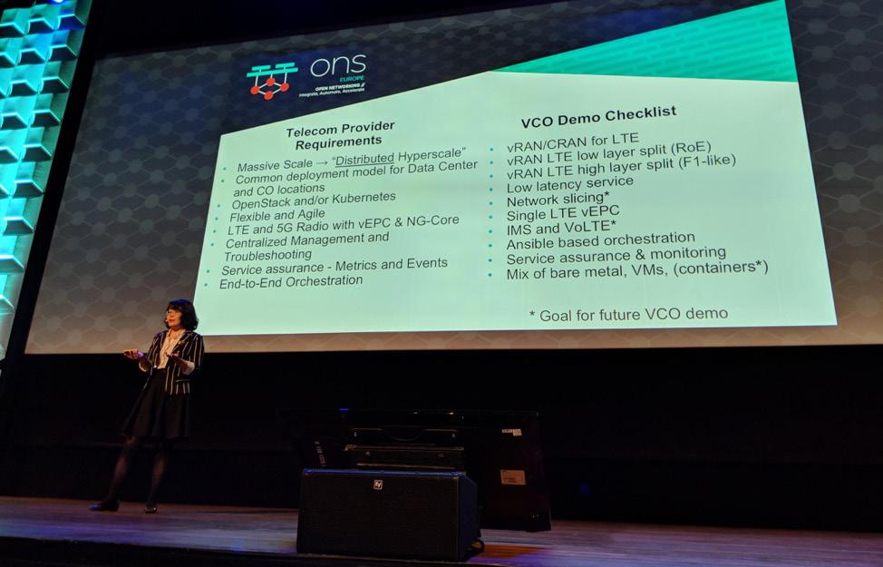 KEY OPEN SOURCE PROJECTS: OpenAirInterface OpenDaylight Open Compute Project OpenStack OPNFV Fu Qiao, China Mobile, explains edge cloud requirements during ONS Europe in Fall 2018 For moving to SDN