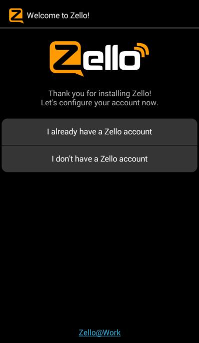 Install Zello Tap Zello in your apps screen then tap UPDATE to start install.