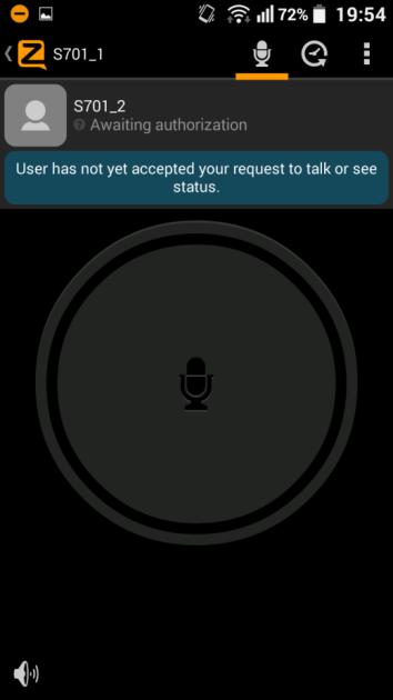 If the user has an account, tap the username and Zello sends a connection request.