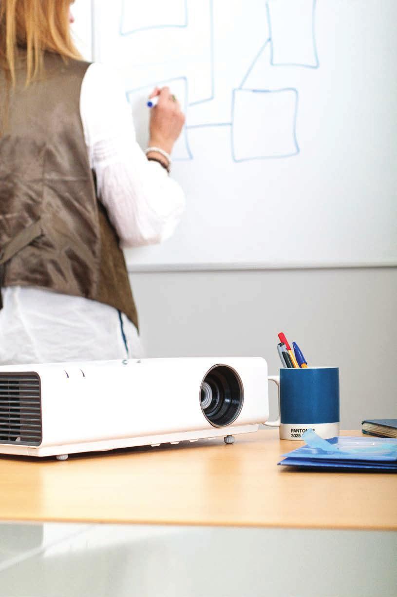 Bright, energy efficient projectors for education: