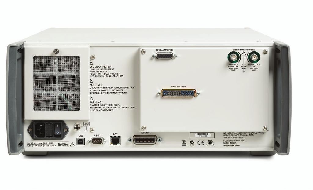switch automatically senses and adapts to the incoming mains power and frequency Ethernet, RS-232, GPIB and USB interfaces