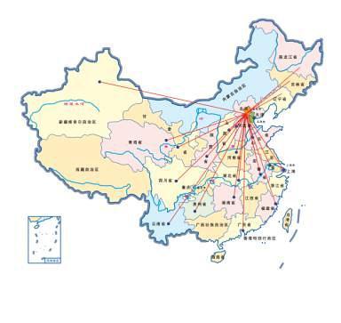 CSTNET: S&T Network in China Backbone 10G 12 sub centers