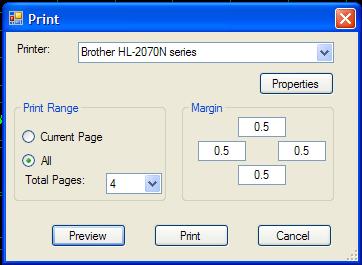 Print range The options are Current Page select this to print the current graphic display as it appears on the page. Use the zoom icons to format the graph to your liking.