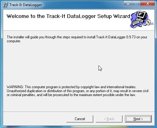 2.3. Application Installation To install the actual application software click the Install Software button. This will launch the Track-It setup wizard shown below left.