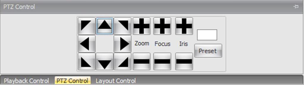 Controlling a ptz camera If you have a PTZ (Pan, Tilt and Zoom) CCTV camera you can control the PTZ functionality via Integriti GateKeeper or System Designer.