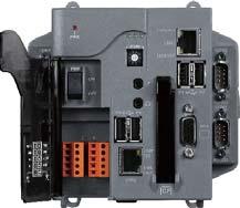 0 Ports COM (RS-) Power LED Indicator System LED Indicator COM (RS-/RS-) COM (RS-) Pin Assignments GbE Ethernet Port CF Card Slot VGA Port I/O Slots DIP switch LP-x