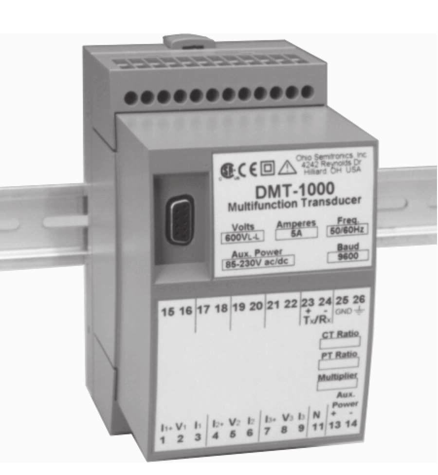 AC PROGRAMMABLE TRANSDUCERS MODBUS OR LONWORKS DESCRIPTION The DMT-1000 is a programmable transducer with an RS-485 bus interface (MODBUS ).