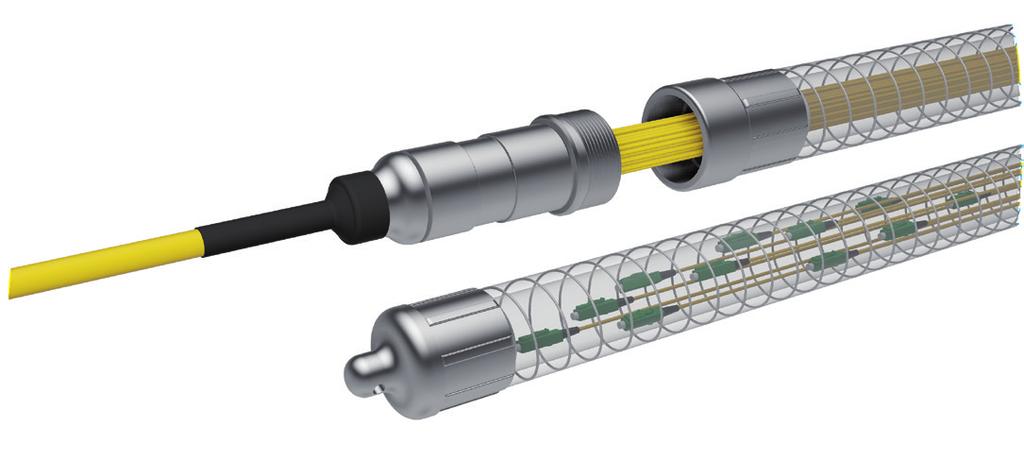 FODH / 1 Fiber Optic Trunk Cable / Variant 1 The robust FO distribution system for industry and outdoor applications: corresponds to IP44 degree of protection and is optionally waterproof up to IP67