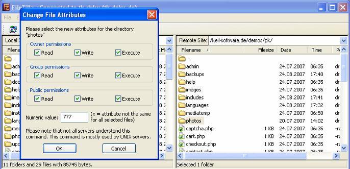 2. Installation 2.1 FTP upload Upload all subfolders in the folder named "photokorn", except the folder "doc" and update to your server with an FTP client of your choice (e.g. FileZilla).