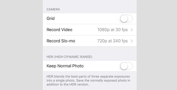 4. HDR mode saves two versions of photos - don't keep both. iphone s camera is great and HDR mode helps give you pretty darn good photo quality even in low light.