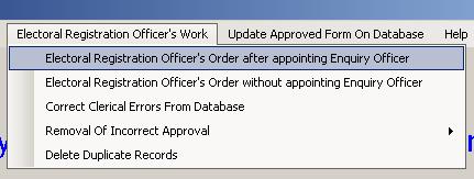 User Manaul for ERO Software Pro cess : Issuing order after appointing Enquiry Officers or without appointing enquiry