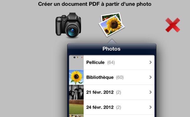 7 Create a PDF file from a photo By choosing the icon «Photo», you can take a photo of a lead sheet.