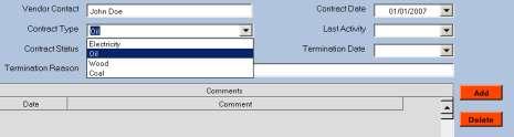 type or status. Next, input the date of the contract by left clicking on the Contract Date box s icon and icon.