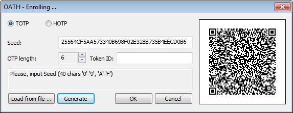 5. Control is passed to the Enroll Authenticator window. Entering commentary is optional. Click Save.