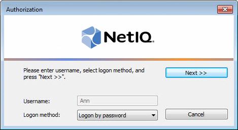 In the Authorization window, choose authentication method. 2.