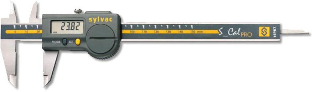 Professionnal Caliper DESCRIPTION S_Cal PRO d for heavy-duty work with coolants and lubricants, protection rating IP67 according to IEC 60529, even connected