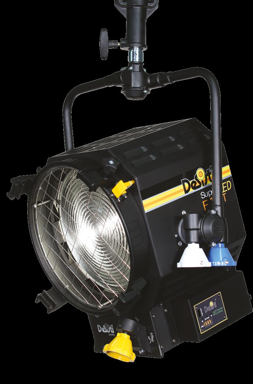 LED Fresnel Spotlight 330W - CRI>95 White light, either Tungsten or Daylight balanced OVERVIEW The Super LED F10HP is a high efficiency Fresnel lens spotlight using the innovative High Power 330W COB