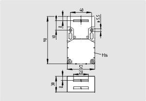 Dimensional drawing (basic component) System components Actuator 1083036 - AZ 15/16-B1 1092711 - AZ