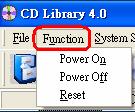 Using the Function Menu As shown in the figure below, the Function tab in the Menu Bar contains three options: FIGURE 29.