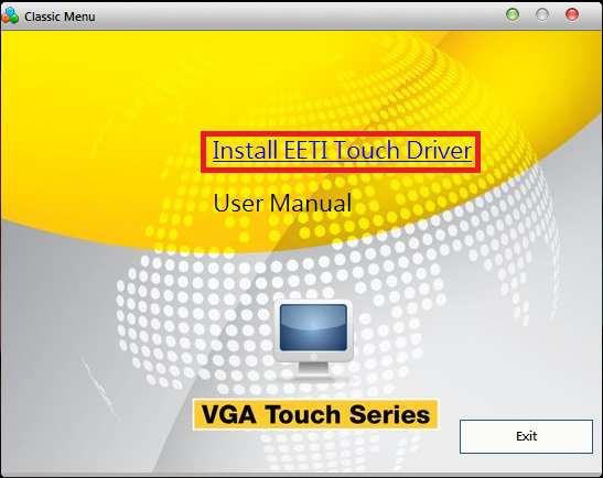 Touch Driver installation: