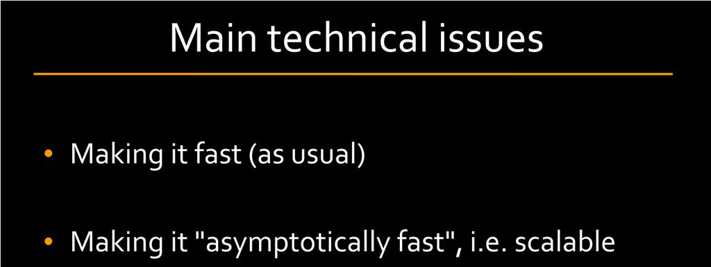 The main technical issues that need to be addressed when using many light methods in practice are listed on the slide. First, as usual, we want to make rendering fast.
