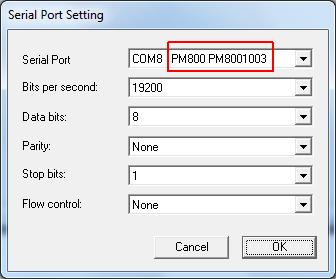 3.2 Setting the serial port and language 1. Turn ON the instrument. 2. Click on Setup on the main menu. 3. Select Serial Port.(type and serial number of the instrument must be shown) Fig 2. 4.