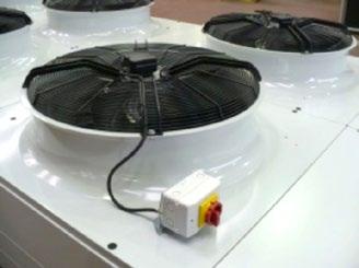 Fans 400 V/3/60Hz (please contact us for details). Fans 230 V/3/60Hz (please contact us for details). Motors equipped with a protection thermostat.