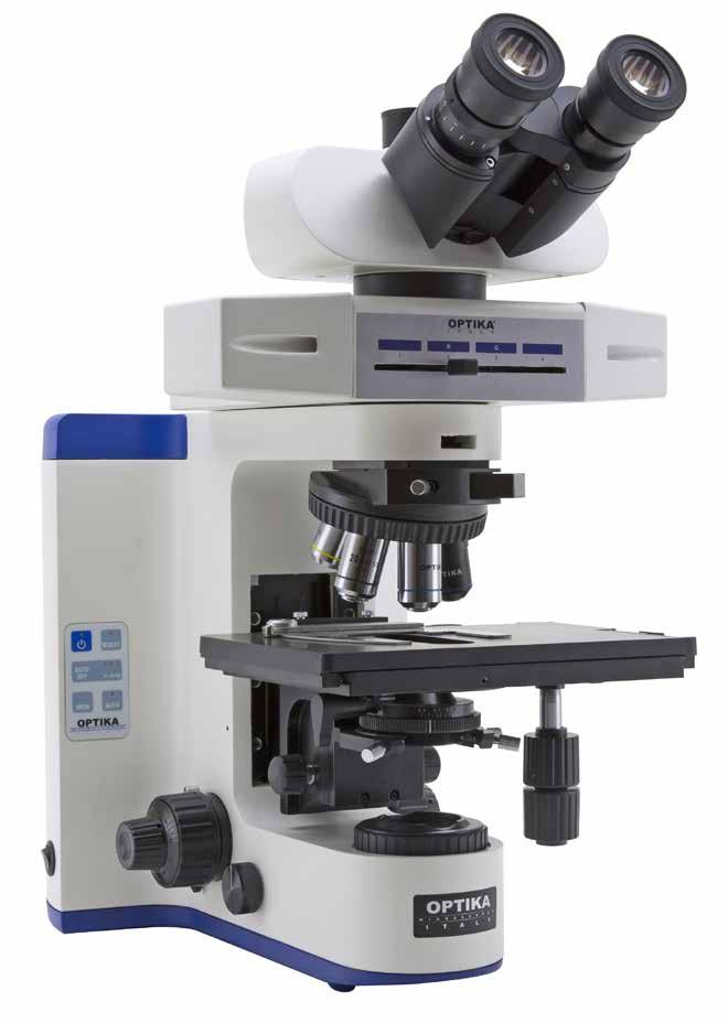 B-1000FL-LED - Overview 3 1000x LED Fluorescence Research Microscope Laboratory microscope for routine and research applications with dye-cast frame for high stability, excellent ergonomy and both