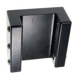 The U-Mount can be mounted on square surfaces.