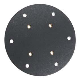 Thickness 9 mm AMPS-holes + 6 holes 4 screws + lock washers for attachment