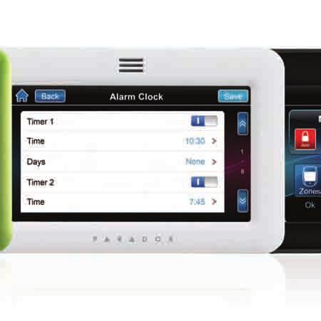 display, access monitoring and home control integration are bundled into a sleek design featuring a 5.0 inch (12.